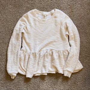 Urban Outfitters peplum sweater